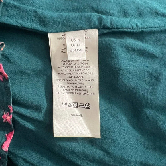 Free People Flower Fields Mini Dress Green Pink Floral Print Size Medium‎ - Picture 12 of 12